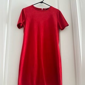 Zara dress suede red Size M